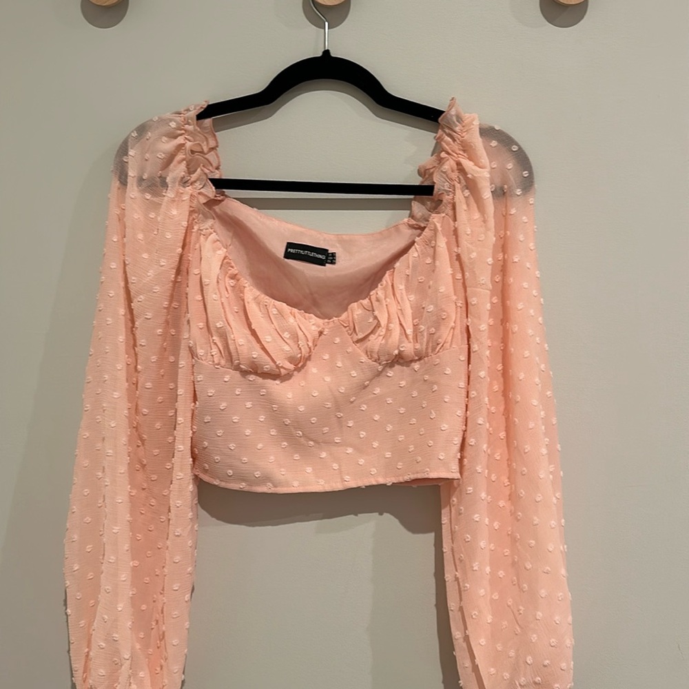 Pretty little thing pink blouse size 4